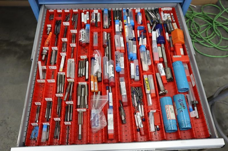Lista HD Tool Cabinet - 11 Drawer - LOADED with Cutting Tools - A LOT OF CARBIDE- Auction Item