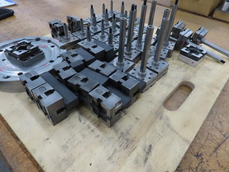 System 3R Macro Pallet / Electrode Holder w Shop Made Top Plates And Graphite- Auction Item