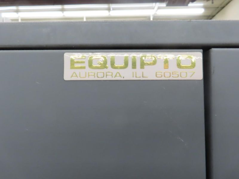 Wood Top Bench w Metal Frame (2) Door Equipto Cabinets w Lower Shelf and Contents- Auction Item