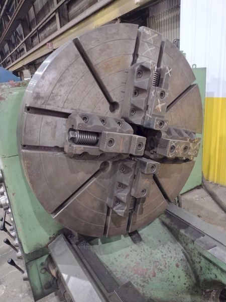 42" X 288" TOS CELAKOVICE MODEL #SU100 ENGINE LATHE WITH 4-1/8" HOLE AND METRIC THREADING: STOCK
