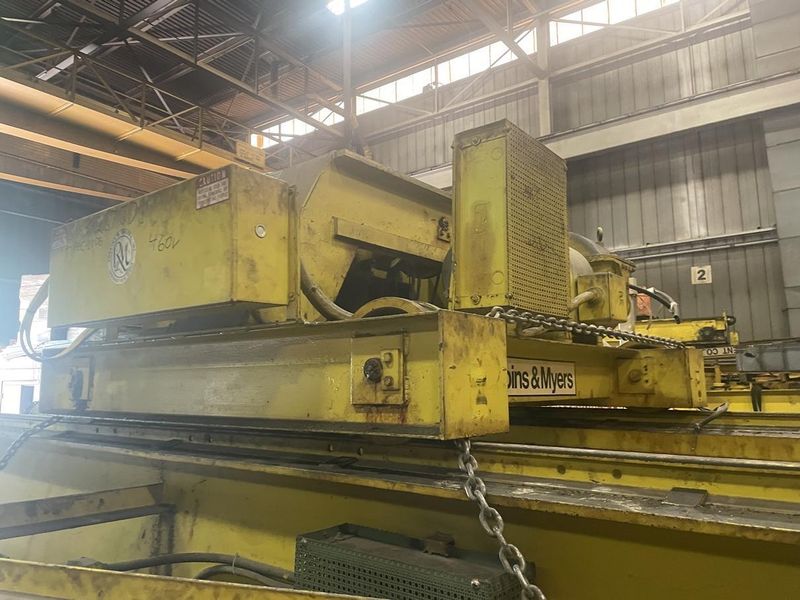 20 TON X 40' ROBBINS & MEYERS OVER HEAD BRIDGE CRANE: STOCK #76089