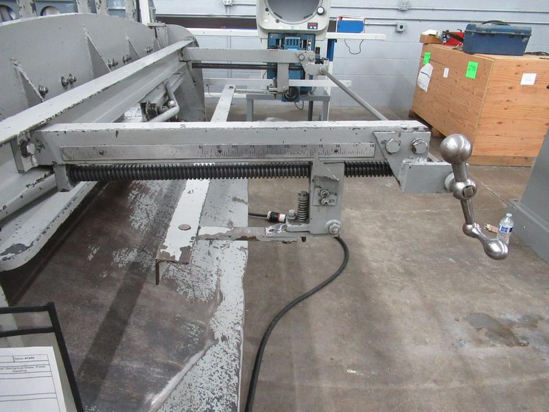 Whitney-Jensen 7260 Mechanical Power Squaring Shear 60" x 12 Gauge Capacity