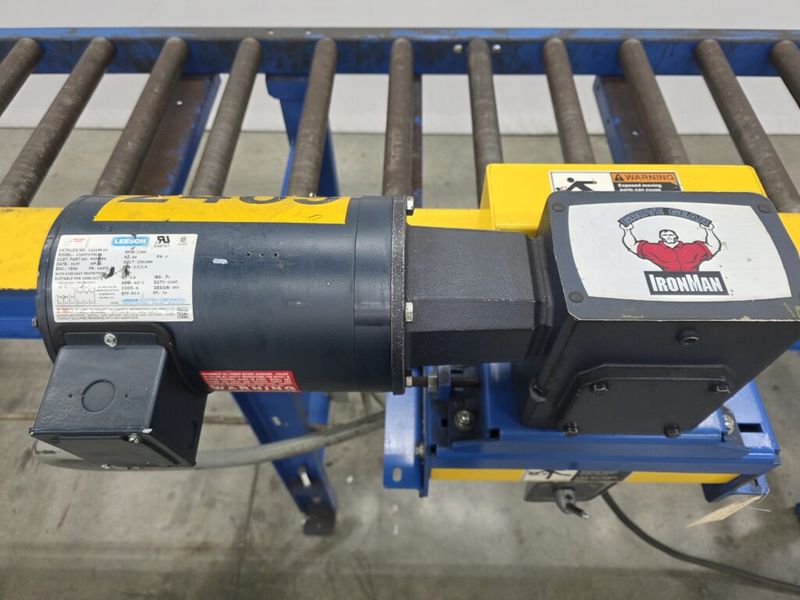 15′ L x 20″ W Motorized Powered Roller Conveyor