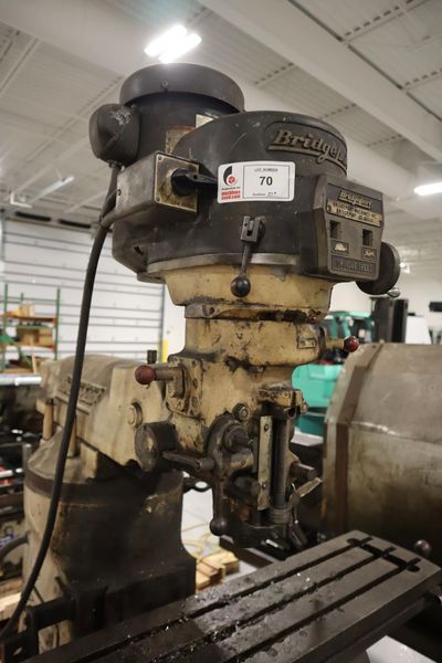 Bridgeport Series I Vertical Knee Mill, Variable Speed, 9"x42" Table, 2 HP- Auction Item