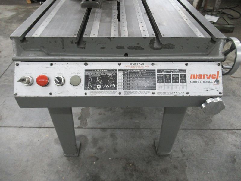 Marvel Series 8-Mark I Vertical Band Saw, Tilting, 18" x 22" Capacity, 1" Blade, Variable Speed