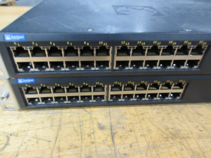 Juniper EX 4200 Series 24-P Rack Mountable Ethernet Switch (2)- Auction Item