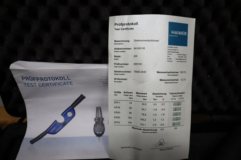 Haimer Torque Master ER Collet Wrenches and Collet Wrenches- Auction Item