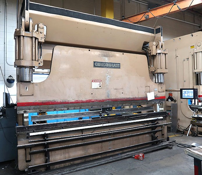 Cincinnati CBII350 Ton x 12' - 14' Overall, 3 Axis, CNC Press Brake w/2015 PC Based Cntrl Upgrade, 1997- 3187