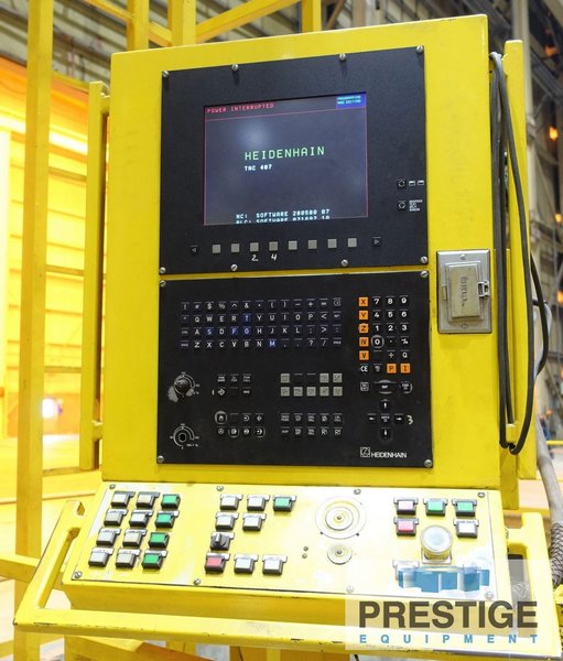 5.9" Scharmann Heavy Cut 2 Ram Type, X-780", Y-138", Z-23.4", W-27.6",  Angle Head, 60 HP, Heidenhain TNC 407, #27919