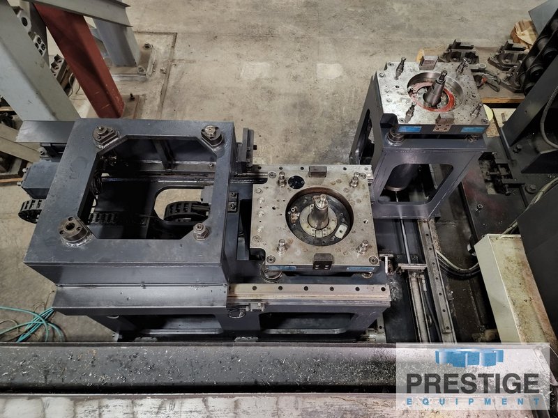 Doosan DCM-2740, X-165", Y-135", Z-27", W-43", 161" x 86" Tbl,40-ATC, 6K RPM, Elv Rail, Ang Hd.,Fanuc 18i, 2009, #31771