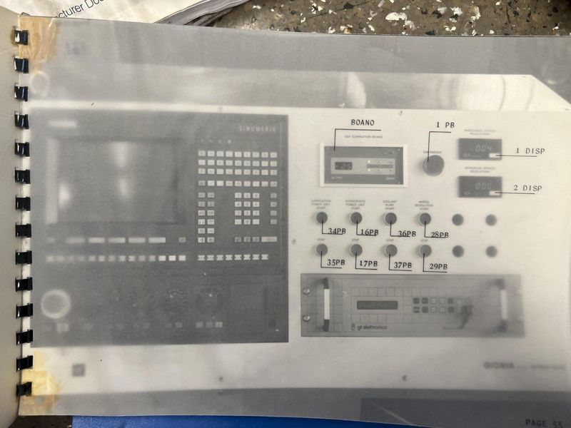 60" x 120" GIORIA MODEL R/150-3000 CNC CYLINDRICAL ROLL GRINDER: STOCK #16914
