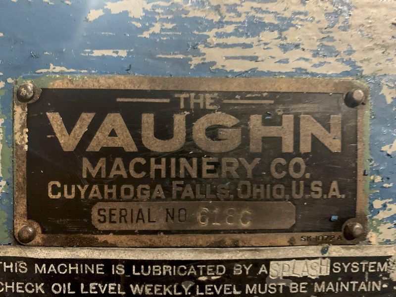 50,000 LBS x 38' VAUGHN DOUBLE PULL/ SINGLE CHAIN DRAW BENCH: STOCK #13578