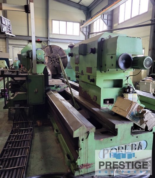 Poreba TCF 200/5M, 78" x 196", 30 Ton Wt. Cap., 4.13" Spdl Bore,.5-152 RPM Fanuc O-T CNC, 74 HP, #32459