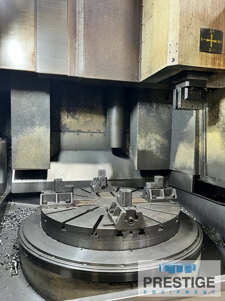 You Ji 1000 ATC VTL 40" CNC, 4-Jaw Chuck, 54" Swing, 43" Turning Diameter, 60 HP, Fanuc 0i CNC, 2009, #43100