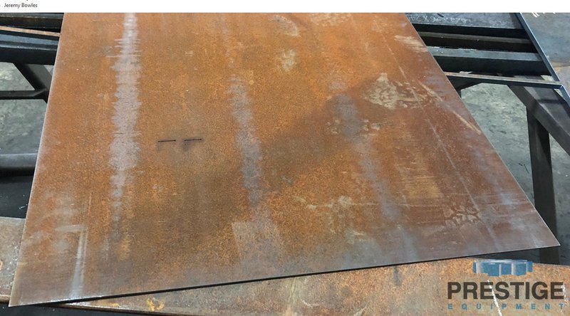 Steelmaster Profiline SMW 523, 37" Belt, (1) Abrasive Head, (7) Brush Heads, Machine Rebuilt, PLC Control, 2009, #31776
