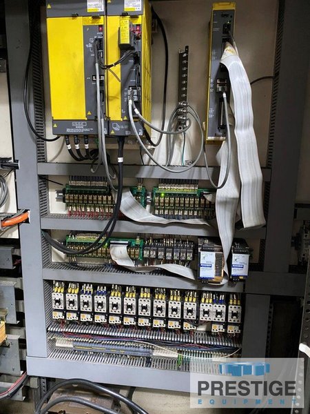 Schiess 16DS-125, 49.21" Table, 73" Swing, 67.5" U/R, Fanuc OiTD CNC, Ram with 12 Station ATC, 75 HP, #43333
