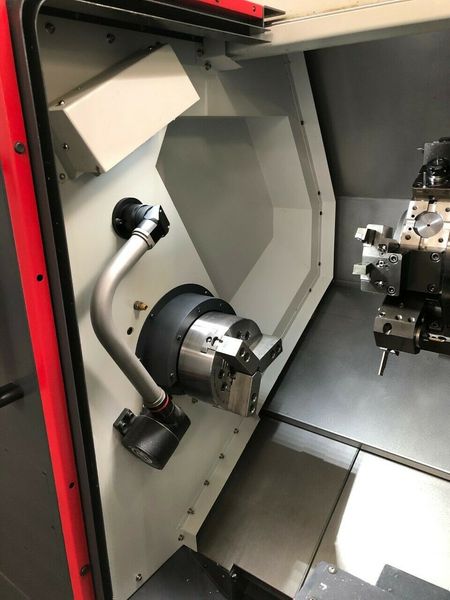 600 Hours Only 2018 SAMSUNG CNC SL-2000BSY CNC Lathe FANUC 0i-TF Y-AXIS SUB SPINDLE FULL C-AXIS LIVE TOOL 6 HOLDERS 6 live tooling holders- 2 single radial, 2 single axial, 1 double radial, 1 double axial opposed