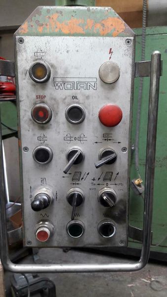 WOTAN B75/105 HORIZONTAL BORING MILL, 35 X 39 TABLE, 1250 RPM, 15 HP DRO Tooling  Rotary Table