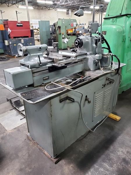 HARDINGE PRECISION TOOL ROOM LATHE HLVH, clean machine with tooling and taper attachment