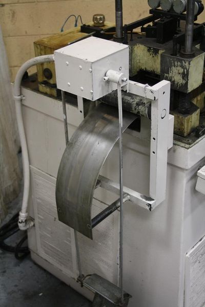 4.7' X 0.05 BRUDERER 19 ROLL STRAIGHTENER & COIL REEL: STOCK #64789