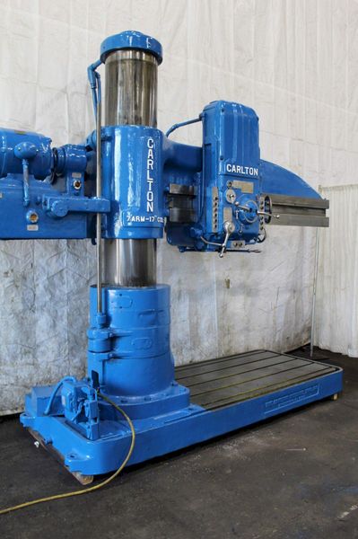 7' X 17" CARLTON RADIAL DRILL: STOCK #71609