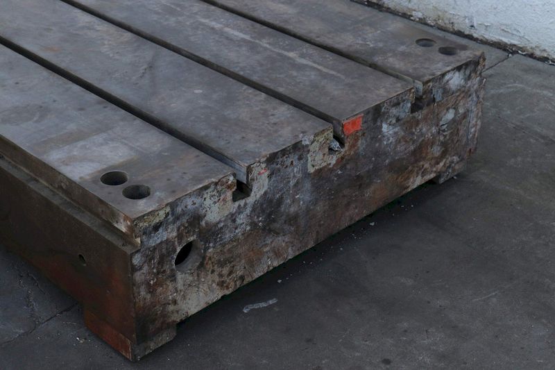 144' X 48' WIDE X 12-1/2' THICK T SLOTTED FLOOR PLATE; STOCK #73253