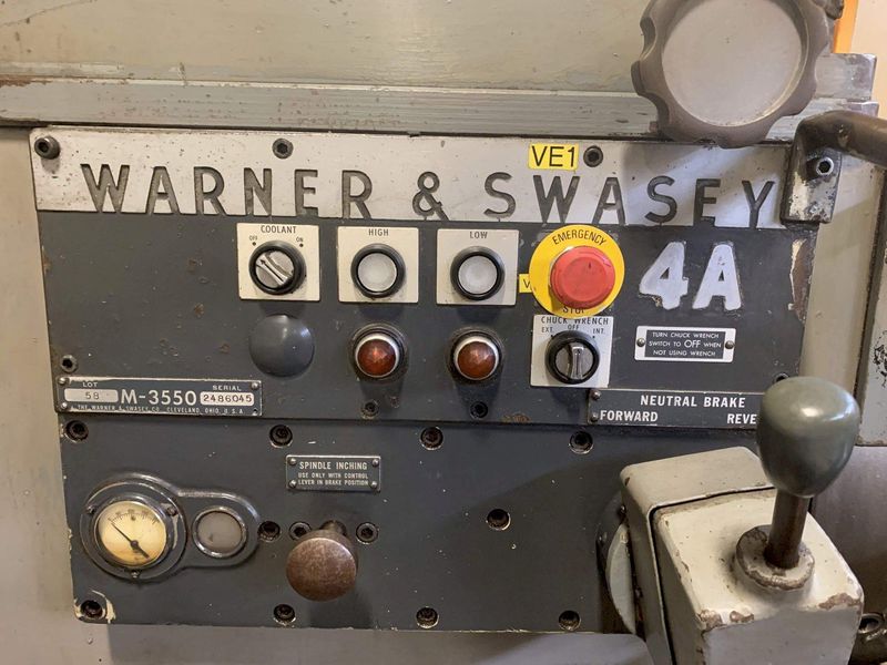 WARNER & SWASEY #4A TURRET LATHE: STOCK #72155