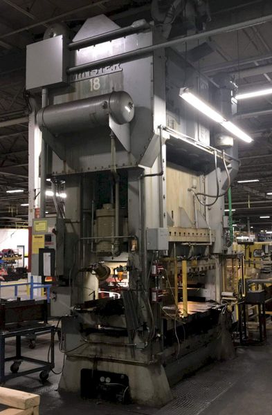 300 TON MINSTER E2-300 STRAIGHT SIDE DOUBLE CRANK PRESS: STOCK #71992