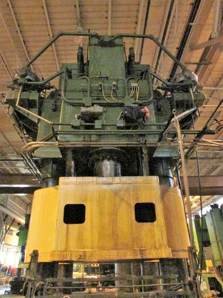5,000 TON BLISS SINGLE POINT 4-POST HYDRAULIC PRESS: STOCK #71573