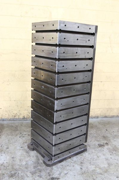 24" X 24" X 75" HIGH T-SLOTTED TOMBSTONE: STOCK #70836