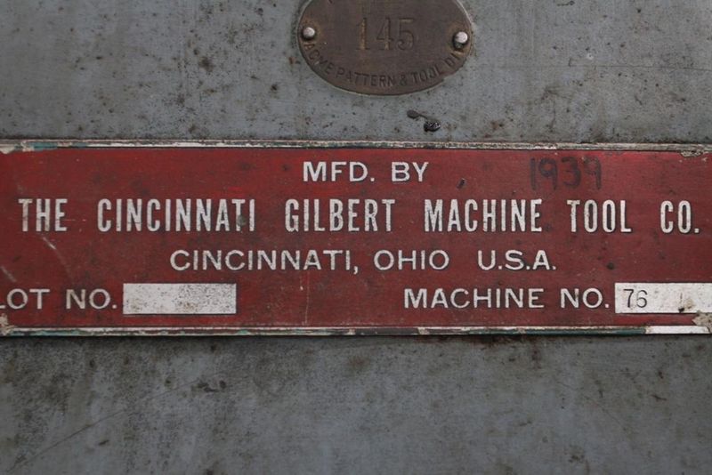 3.5" CINCINNATI GILBERT BORING MILL: STOCK #64428