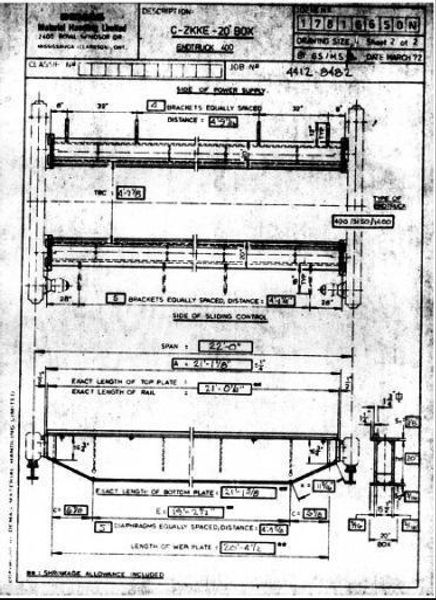 15 TON X 22' DEMAG OVERHEAD DOUBLE GIRDER BRIDGE CRANE: STOCK #62079