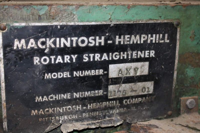 1-4'-1-1/8'MACINTOSH-HEMP AXY 6 ROLL ROTARY STRAIGHTENER: STOCK #66989