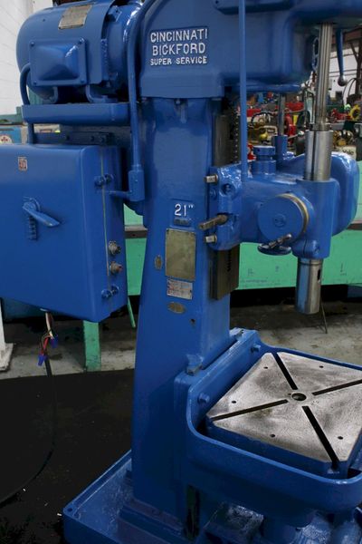 21' CINCINNATI BICKFORD SUPER SERVICE DRILL PRESS: STOCK 65519