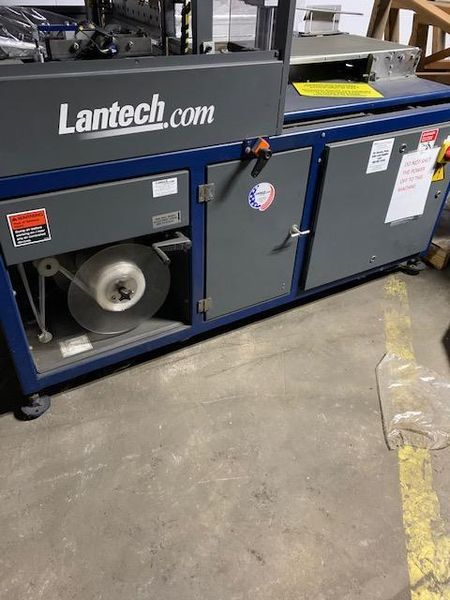 Lantech SW-1000 Intermittent Motion Belt Feed Side Seal Wrapper w/ Lantech ST-900 Heat Tunnel