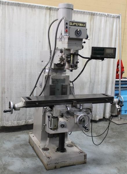 2 HP SUPERMAX RAM TYPE VERTICAL MILL: STOCK #62476
