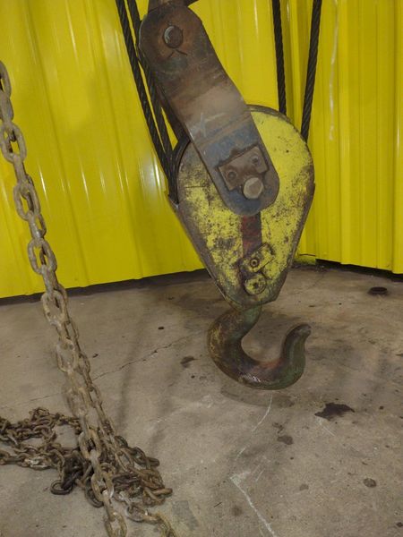 5 TON 10,000 LBS BOBCAT POWER CABLE HOIST WITH TROLLEY: STOCK #18936