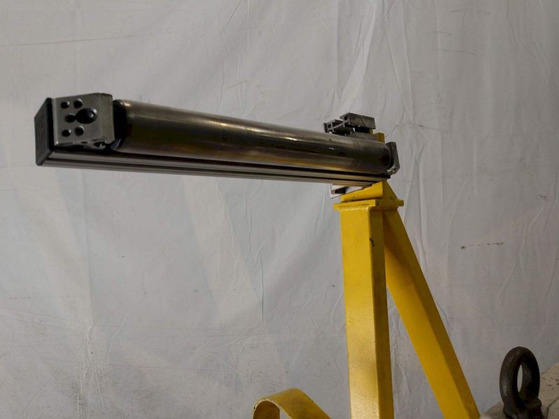 1,100 LB X 16" GSW MODEL #MHM0.5/1250SO SERVO MOTORIZED COIL REEL UNCOILER, NEW 1996: STOCK 1298