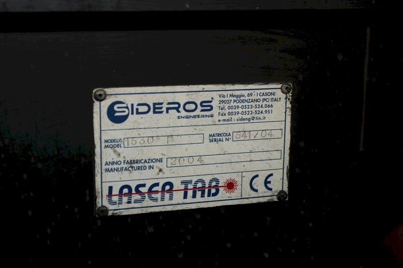 3500 WATT PRIMA MODEL #PLATINO 1530 HS LASER (2004): STOCK #12243