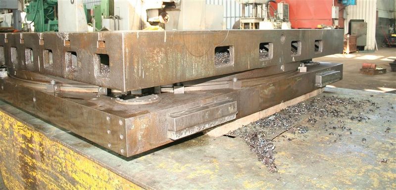 96" X 96" GIDDINGS & LEWIS ROTARY AIR LIFT TABLE: STOCK #10946