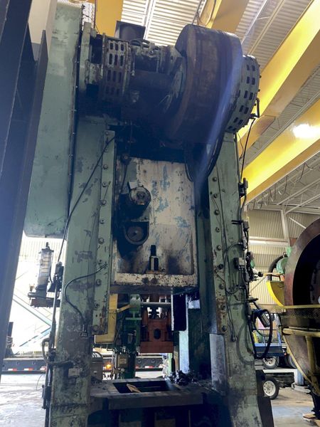 600 TON ERIE S1-600-42-48 STRAIGHT SIDE SSSC TRIM PRESS WITH 14" STROKE: STOCK 14809