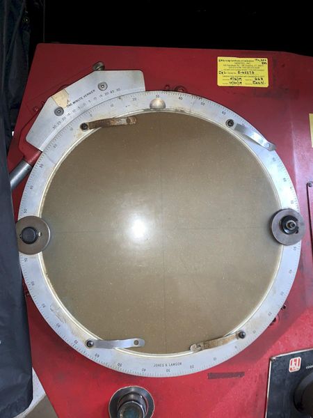 14" JONES & LAMSON OPTICAL COMPARATOR: STOCK #11981