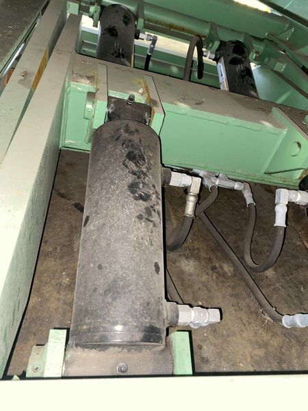 40,000 LBS X 10' X 7' LANGE-LIFT HEVI-HAUL HYDRAULIC SCISSOR LIFT TABLE WITH TILTING DECK: STOCK