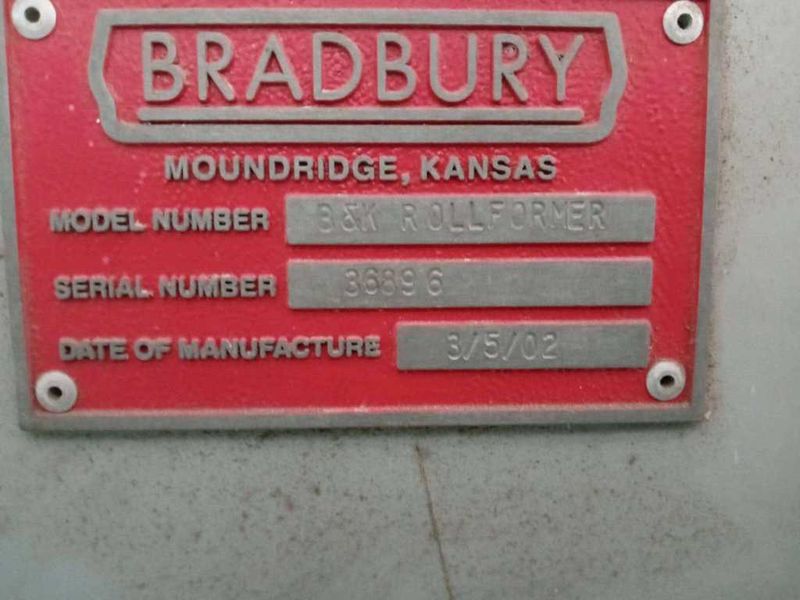 18 Stands 50.00" x 4.00" B & K Rollforming Line