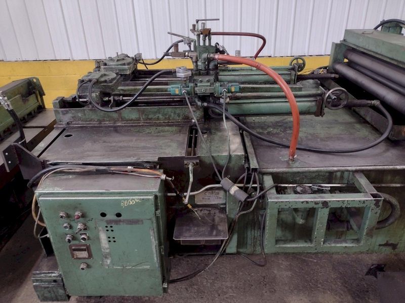 54" X 10 GAUGE DALLAS AIR FEED WITH EDWARDS SHEAR CUT TO LENGTH LINE: STOCK 15968