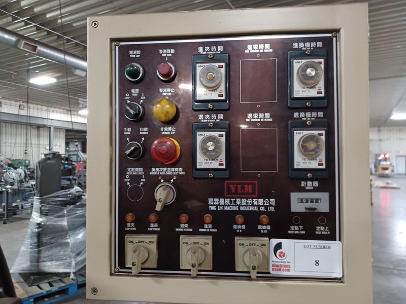YLM CR C38A Tube End Former with 6" Stroke and Misc Dies
