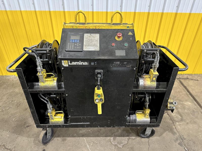 80,000 LBS ANCHOR-LAMINA 4-CYLINDER PORTABLE HYDRAULIC DIE SETTING & SEPARATING SYSTEM: STOCK #1