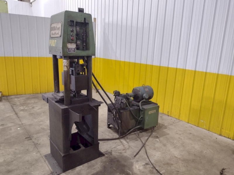 50 TON WA WHITNEY MODEL #664-138 HYDRAULIC 4 POST PRESS & SHEAR: STOCK #22907