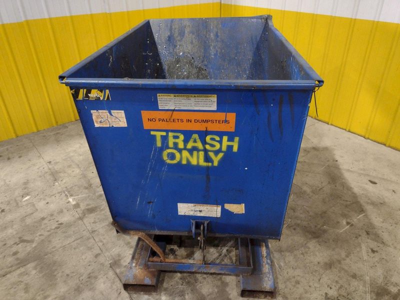 1 YARD X 6,000 LBS VESTIL MODEL #D-HOP-100-HD SELF DUMPING HOPPER: STOCK #22489
