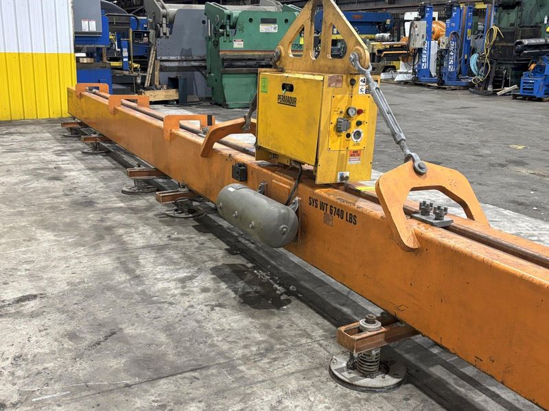10,000 LBS X 50' X 8' PERMADUR SERIAS 816 VACUUM SHEET LIFTER WITH UNIVAC 1500 GENERATOR: STOCK